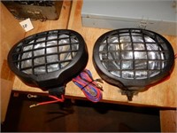 Pair of 12 Volt Headlights With Mount Bracket