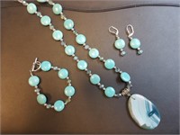 Necklace, Bracelet & Earrings Set