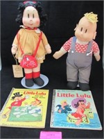 Four Pcs.: Little Lulu 14" Cloth Doll by Marge (M