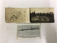 Lot of three World War I related postcards.