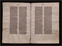13th c. Manuscript Bible Bifolium