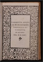 Boccaccio.  Fiammetta Amorosa, 1525