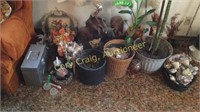 Assorted Decor Vases, Statues,