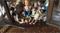 Shelf Of Old Baby Dolls