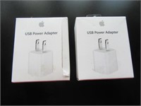 2 Original Apple USB Power Adapter