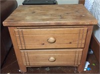 Western Style Pine Night Stand