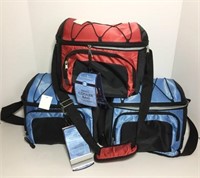 Three Insulated Soft Side Cooler Bags