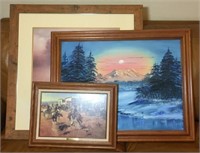 Three Framed Art Work