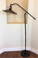 Metal Floor Lamp with Pivoting Arm
