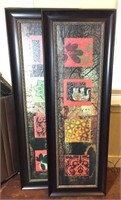 Two Framed decorative Panels
