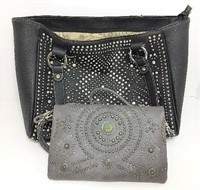 Montana West Black Leather Purse