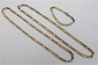 Gold Chain & Bracelet 24K Gold Plated