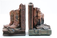 Pair of Western Bookends