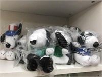 Snoopy plush dolls x11