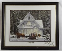 Walter Campbell Autographed Framed Print