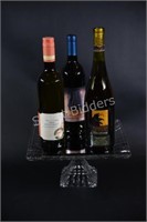 Collector Sealed Bottle Wines & Cake Platter