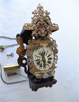Dutch Friesian Wall Pendulum Carved Clock