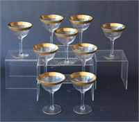 Gold Encrusted Stemware Champagne Glasses
