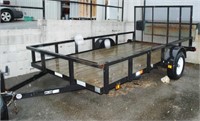 7FT X 12FT UTILITY TRAILER WITH GATE BLACK - BILL