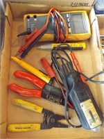 FLUKE & OTHER ELECTRICAL TESTER W/ WIRE STRIPPERS