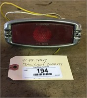 1941-48 Chevy Tail Light Assembly With Wiring