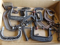 SELECTION OF SEVERAL SMALLER C-CLAMPS