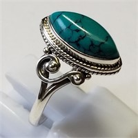 S/Sil Turquoise Ring