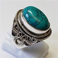 $160 S/Sil Turquoise Ring