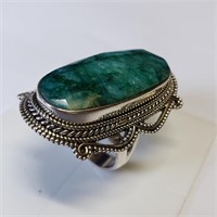 $500 S/Sil Emerald ~25ct Ring