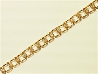 $2800. 10KT Gold Diamond Bracelet 0.47ct 4gm