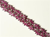 $2800 St. Silver Ruby Bracelet