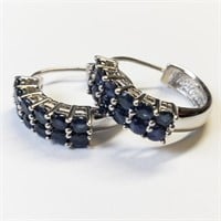 $400 S/Sil Sapphire Earrings