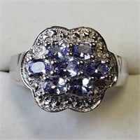 $300 S/Sil Tanzanite Ring