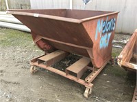 Custom 5'x5' Steel Forklift Dump Bin