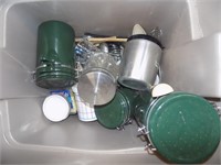 Misc Box green cannisters
