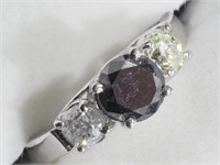 $6009. 14K Diamond Ring 1.54cts 2.76gms