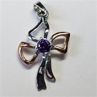 S.Silver Amethyst Pendant