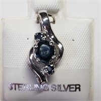 $160, S.Silver Sapphire Pendant