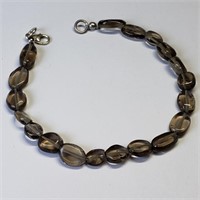 $300, S.Silver Genuine Smoky Quartz Bracelet