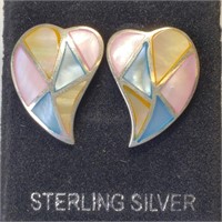 $200, S.Silver Mother of Pearl Earrings