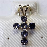 $240, 10k Gold Iolite Pendant