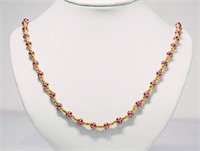 $25000. 18K Ruby Necklace