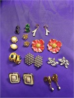 ELEVEN PAIRS OF EARRINGS