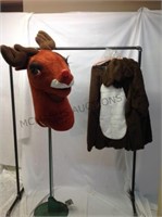 RUDOLPH THE REINDEER  BODY SUIT AND FEET