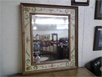 Painted home decor mirror
