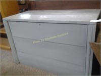 Grey painted storage box