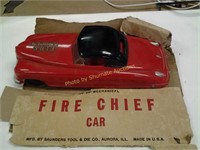 Plastic Fire Chief car