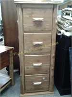 Rustic Cedar 4-dr Filing Cabinet