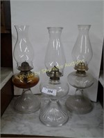 3 - Matching Oil Lamps
