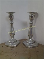 Small pair candle stands Splate